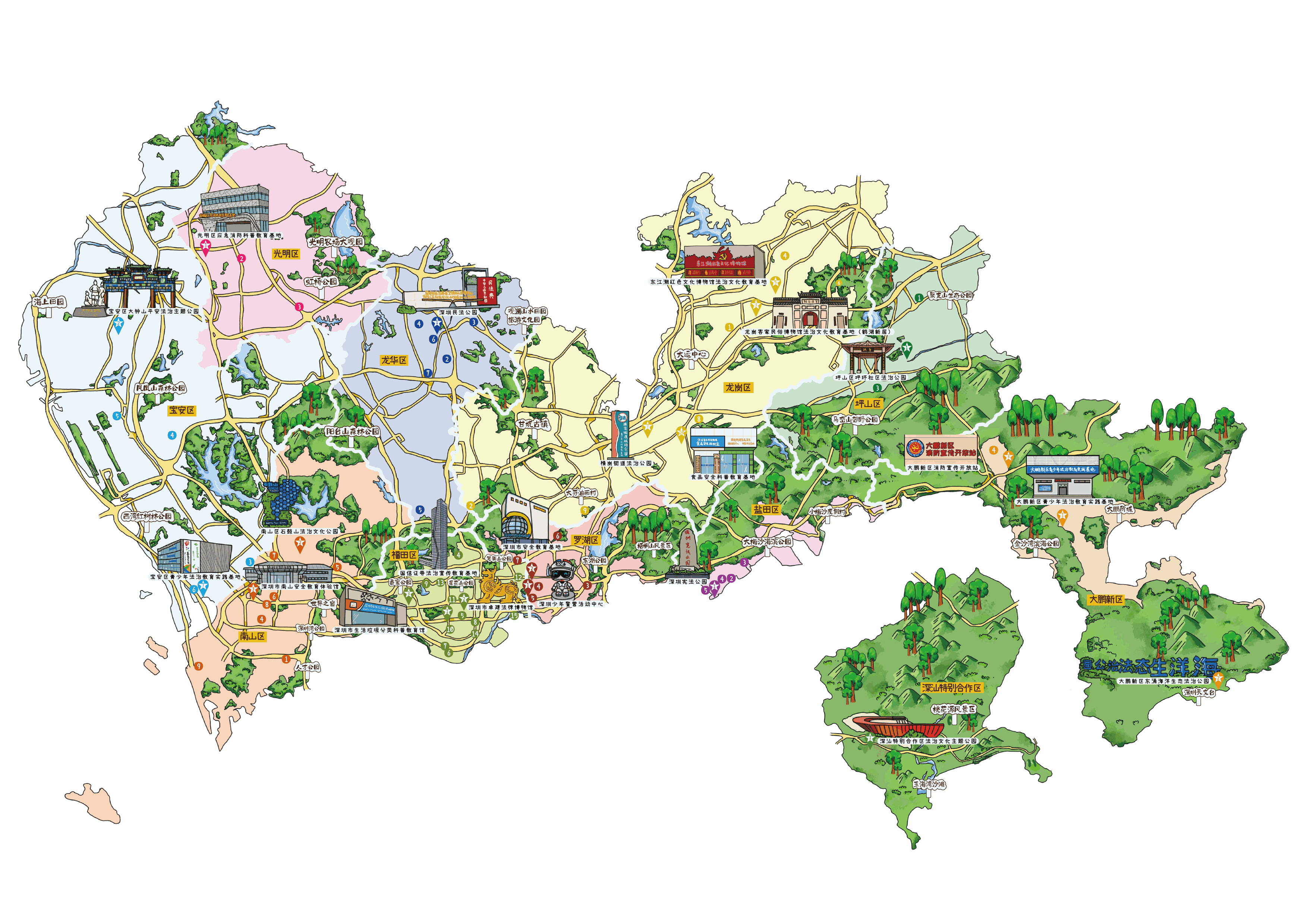 深圳市法治地图